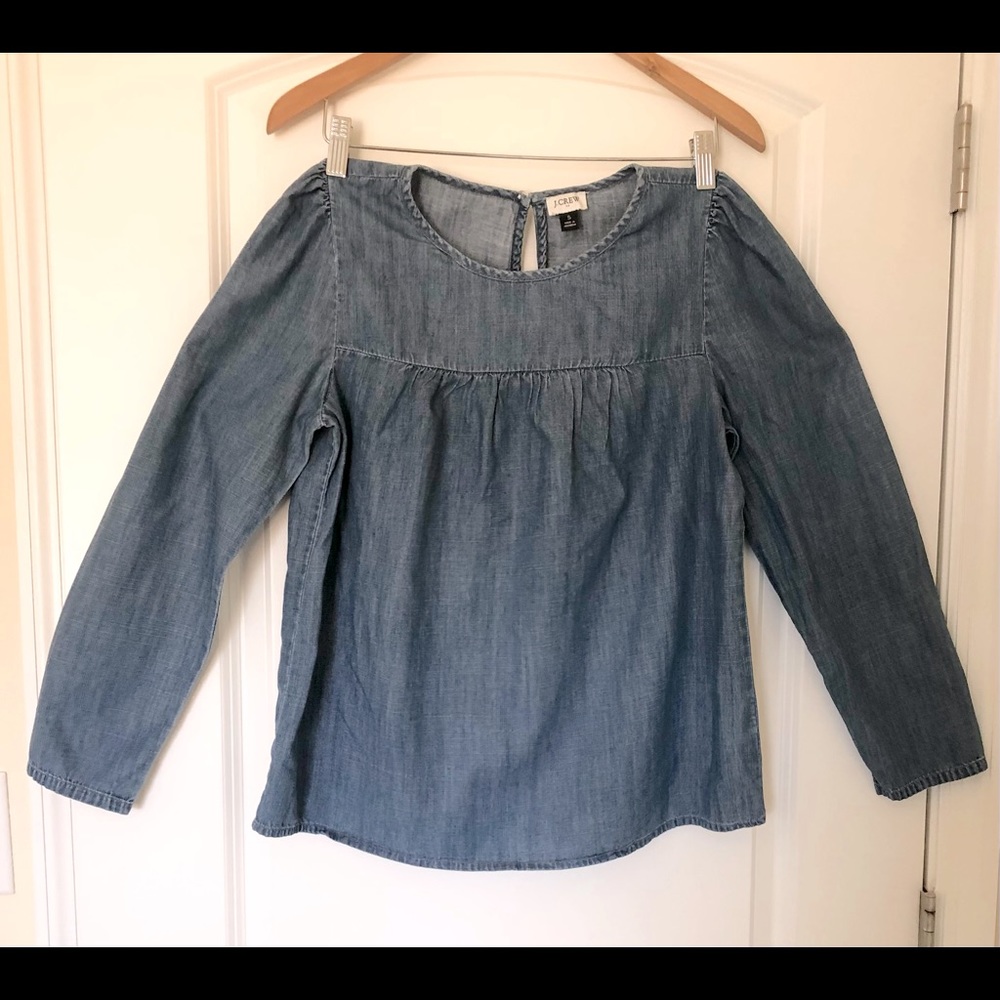 J. Crew long sleeve chambray top